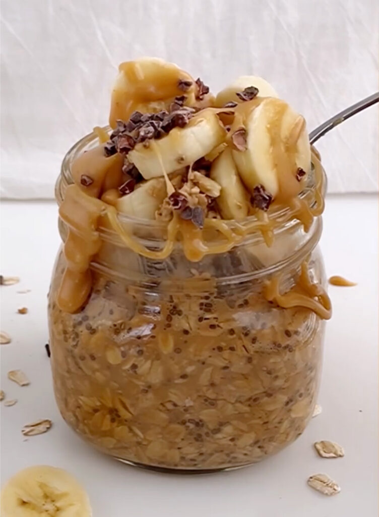 Peanut Butter Caramel Latte Overnight Oats