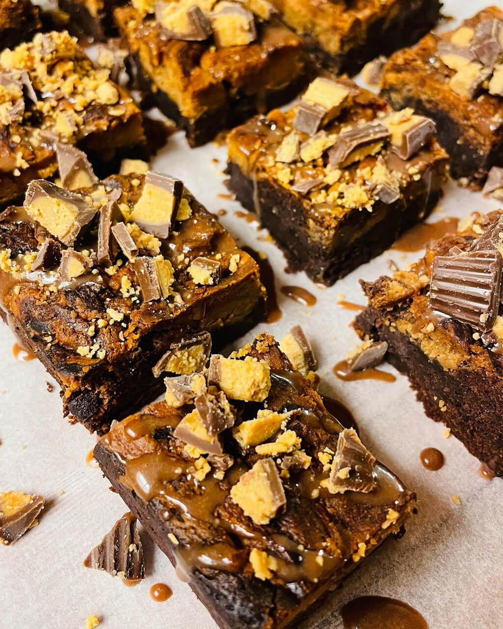 Peanut Butter Swirl Brownies