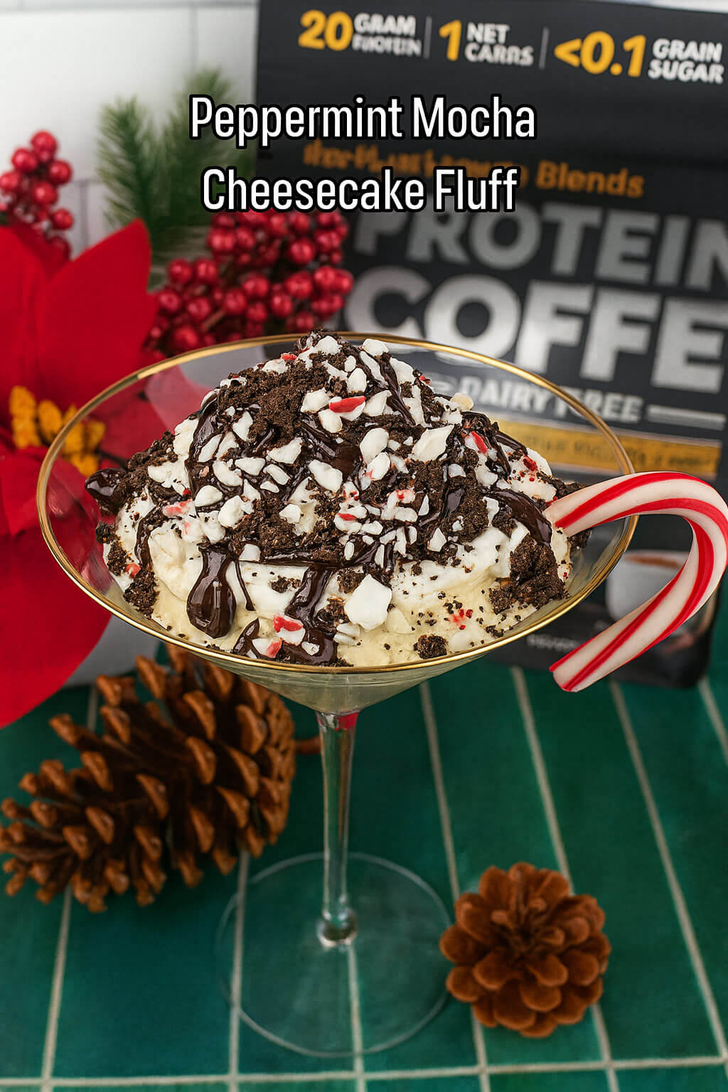 Peppermint Mocha Protein Cheesecake Fluff