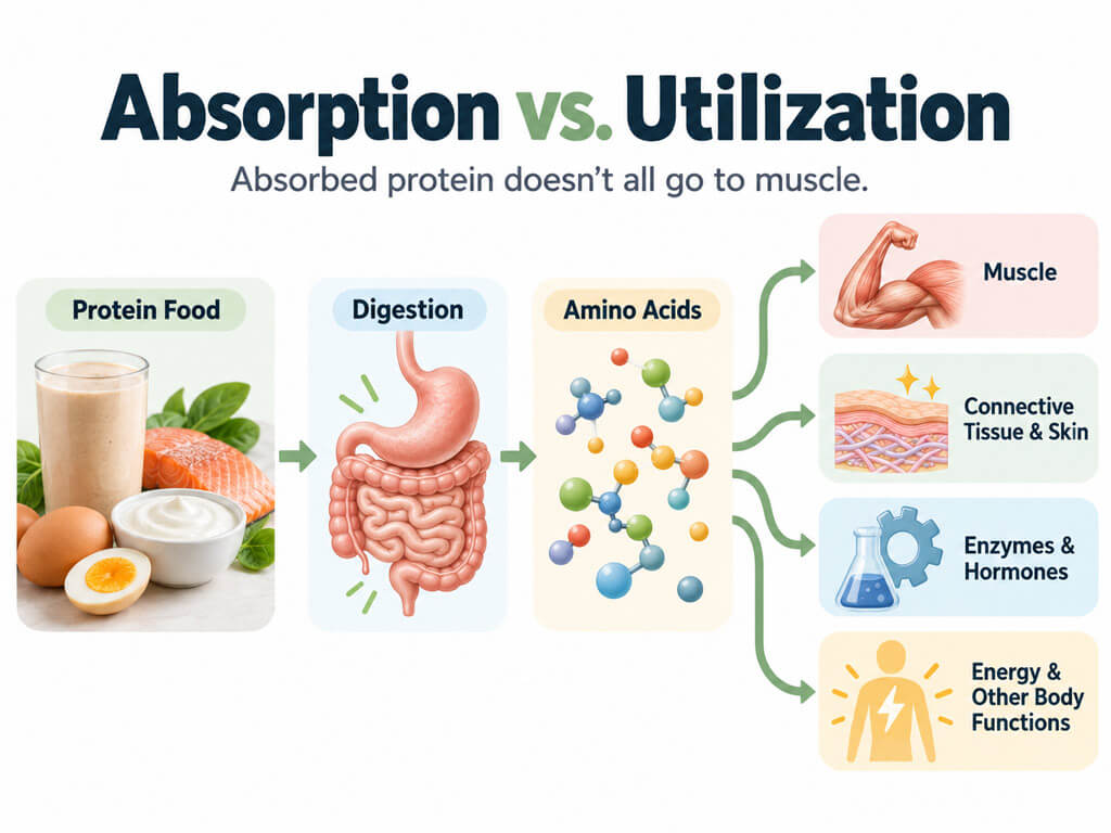 Protein Absorption vs Utilization