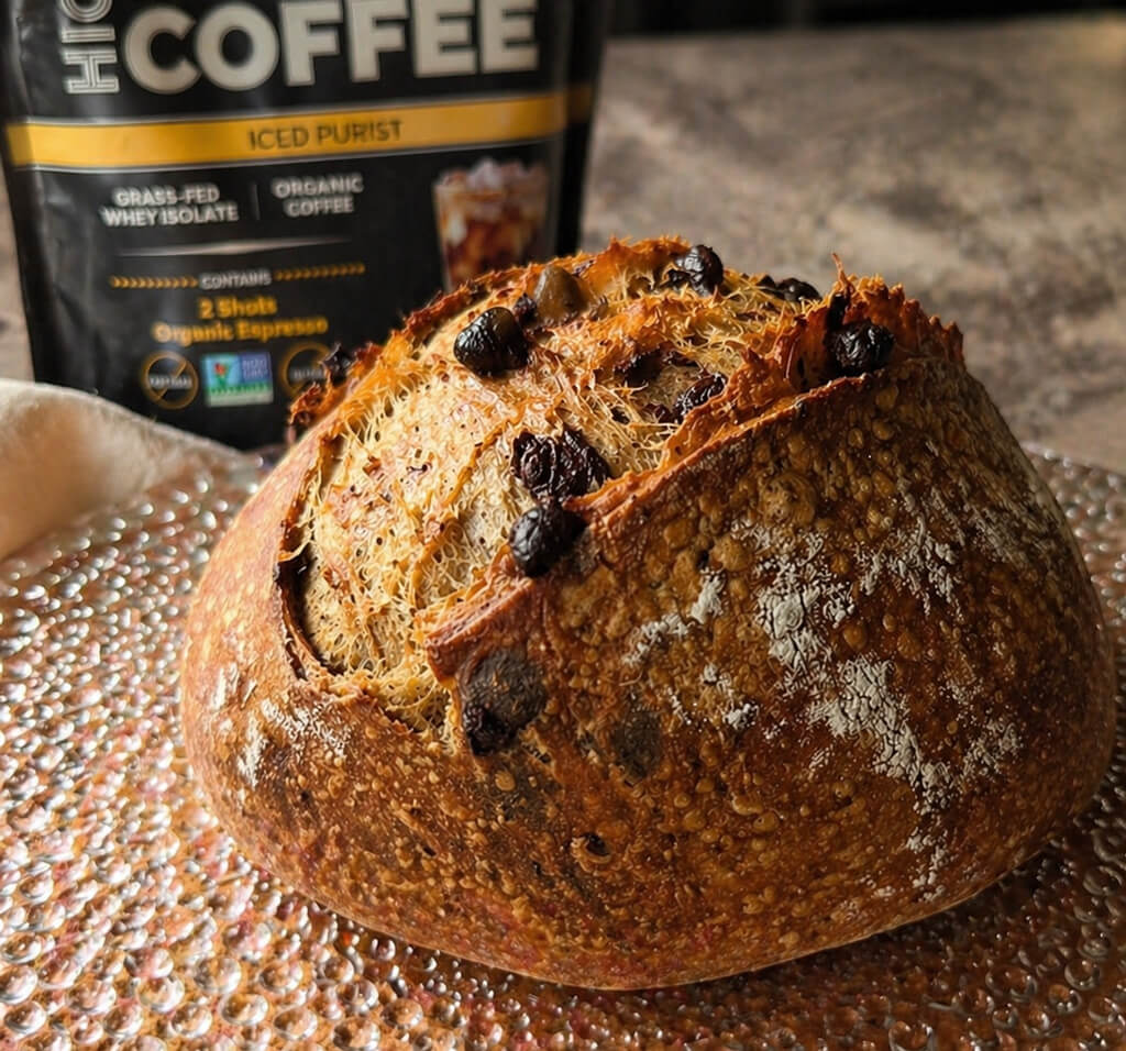 Protein Coffee Chocolate Sourdough