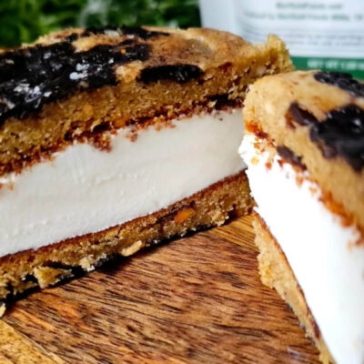 Protein-Packed Chocolate PB Ice Cream Sandwiches