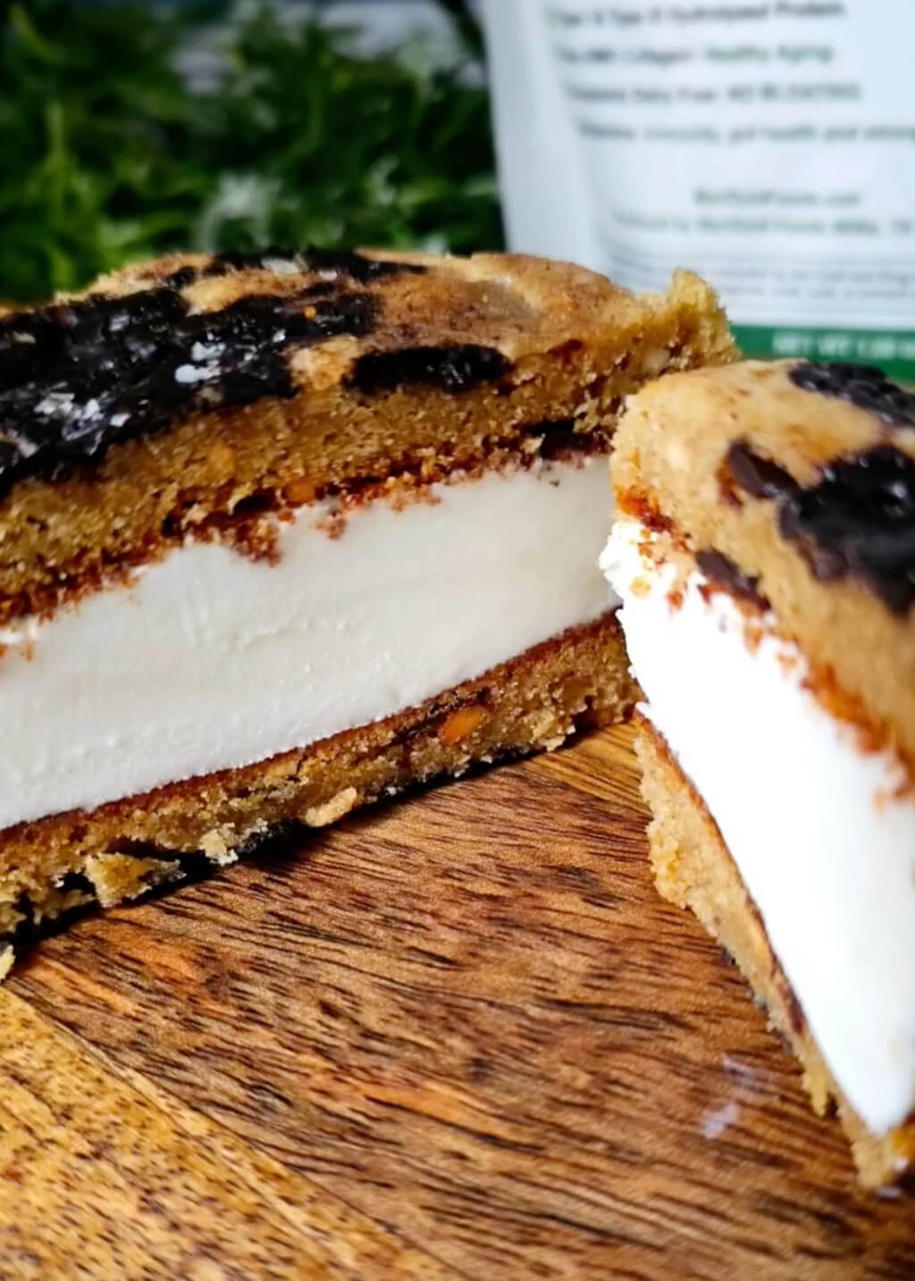 Protein-Packed Chocolate PB Ice Cream Sandwiches