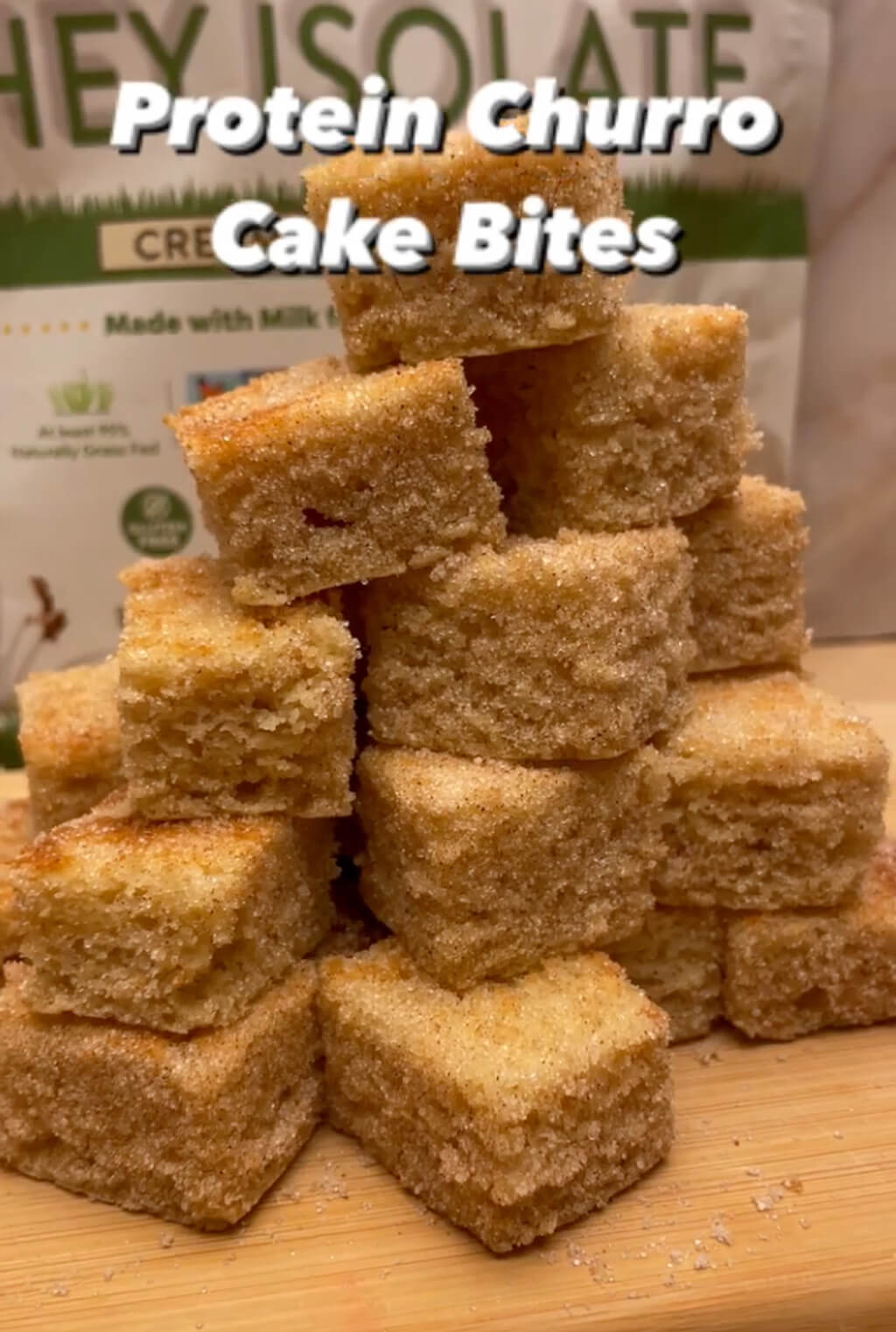 Protein-Packed Churro Cake Bites