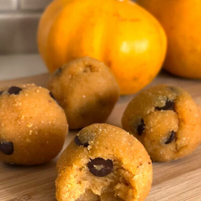 Pumpkin Cookie Dough Bites