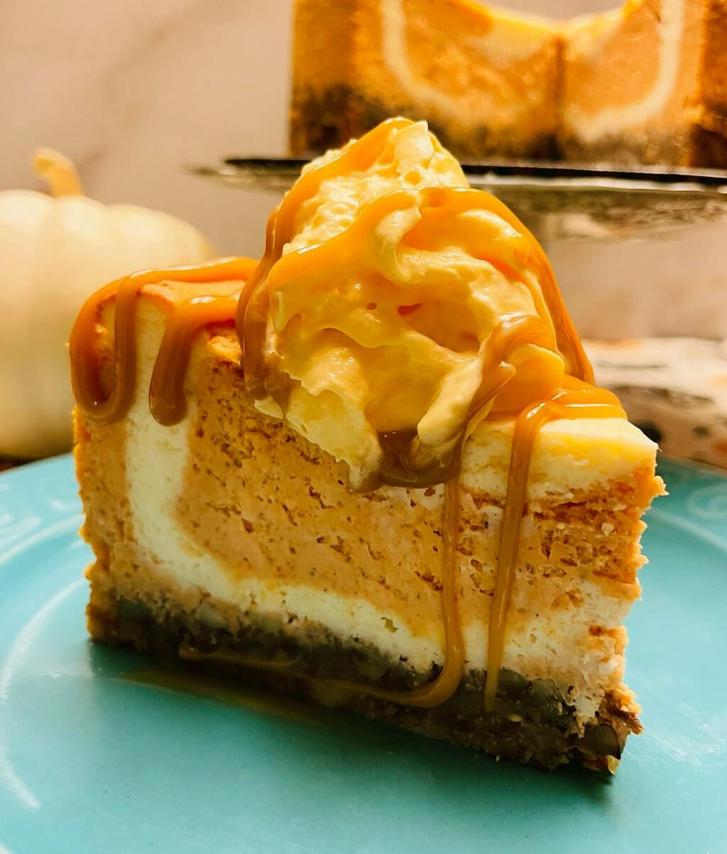 Pumpkin Swirl Cheesecake