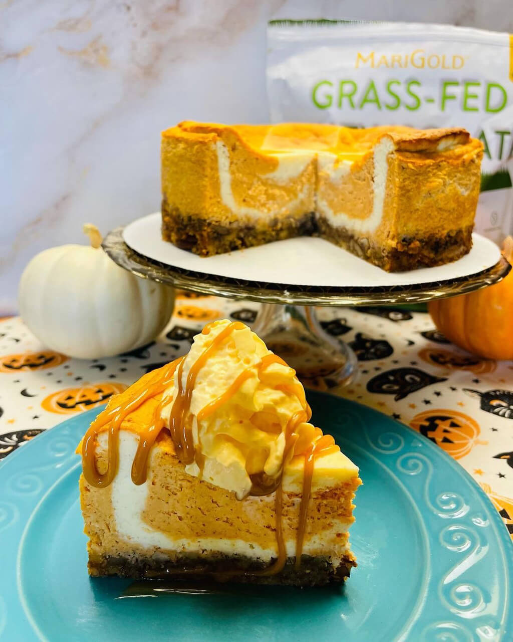 Pumpkin Swirl Cheesecake