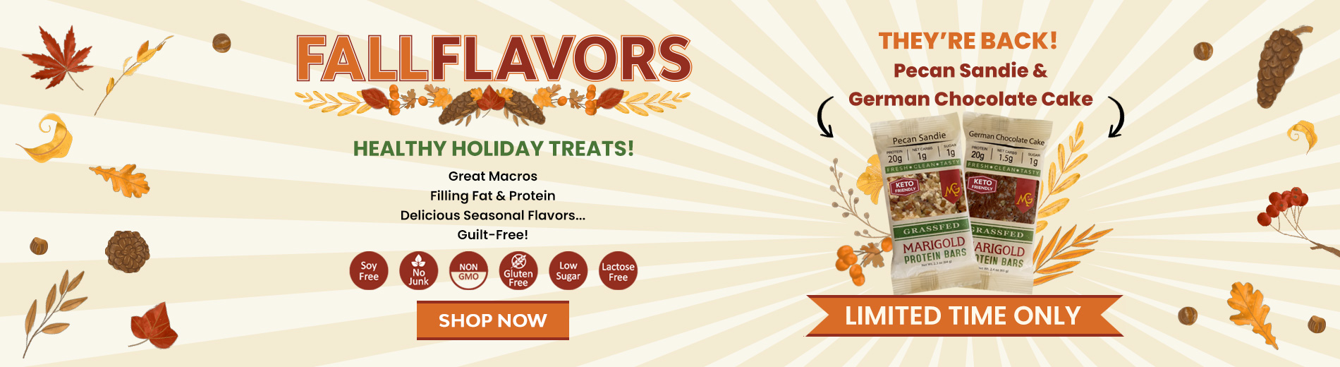 Fall Flavors Limited Time Only