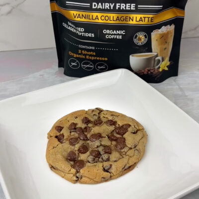 Air Fryer Chocolate Chip Cookie with Collagen