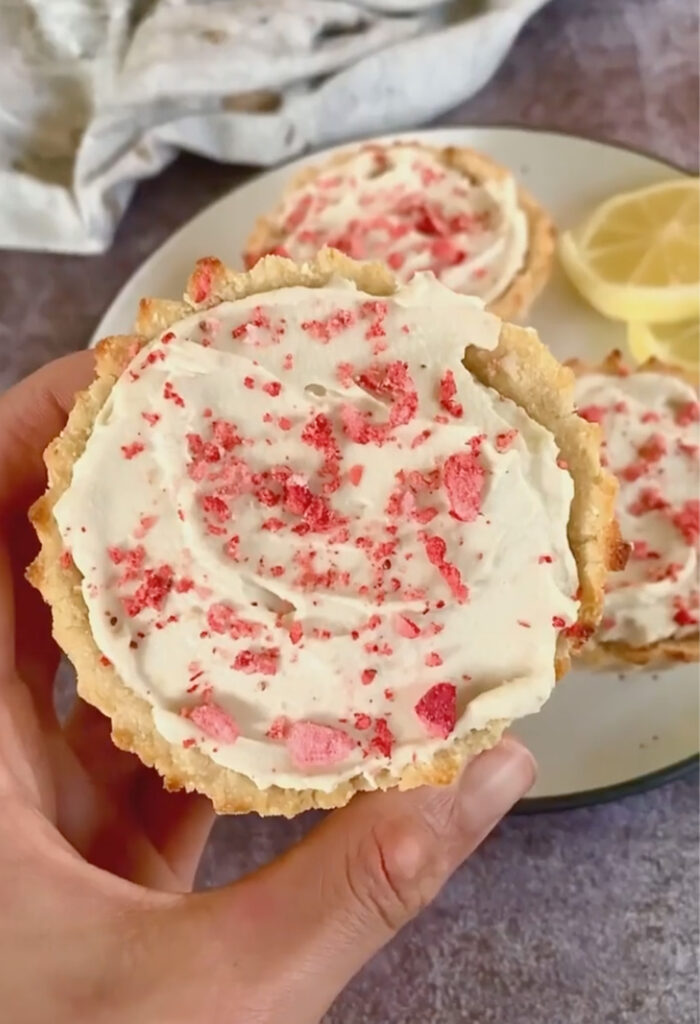 Springtime Lemon Cheesecake Cookie Cups