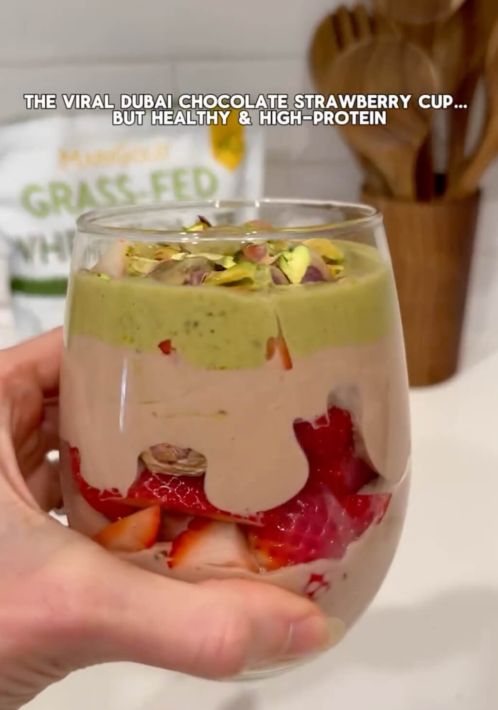 The Dubai Chocolate Strawberry Cup - BUT Healthy & High-protein