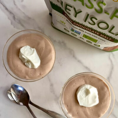 Two Ingredient Chocolate Protein Pudding