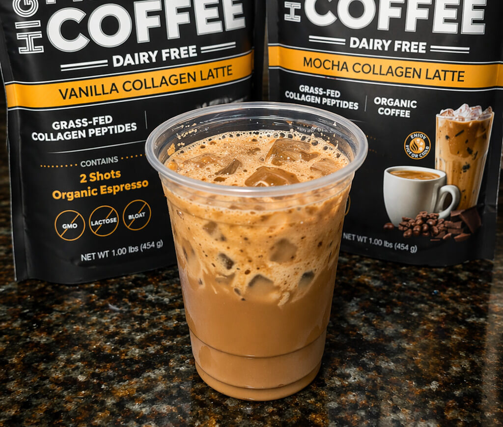 Vanilla Mocha Iced Collagen Latte