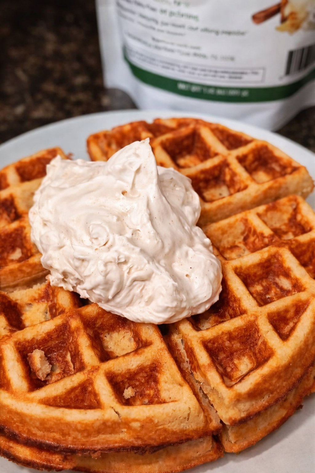 Warm Cinnamon Horchata Waffles