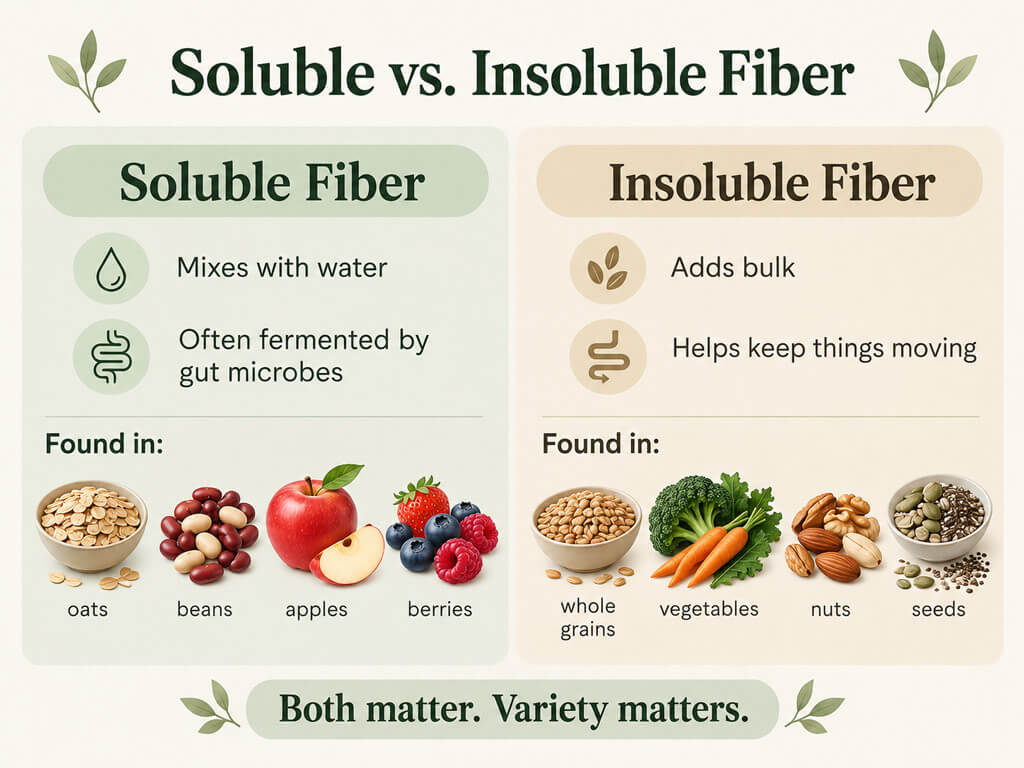 Soluble fiber vs insoluble fiber