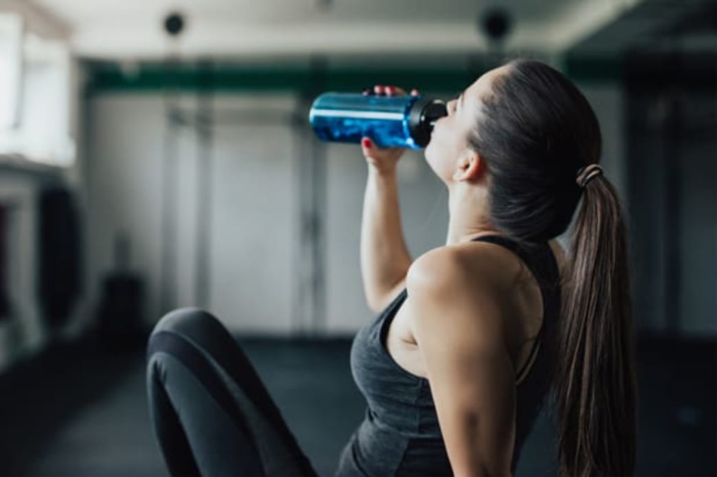 Woman drinking Water